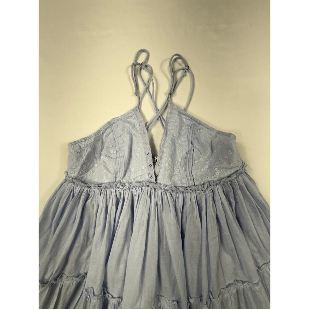 Kimchi Blue Aria Strappy Tiered Ruffle Babydoll Mini Dress Sz XL - Picture 4 of 11